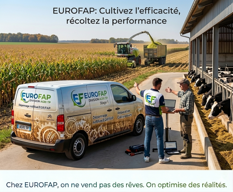 Dépannage et reprogrammation moteur sur vos exploitation avec EUROFAP solutions agri 26 07 38 69 42