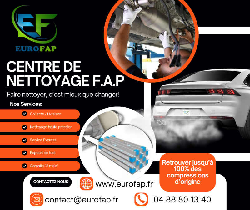 Nettoyage Filtre à particules professionnel véhicule diesel solution FAP colmaté pas cher efficace garantie pro Montpellier Hérault 34 et France entière